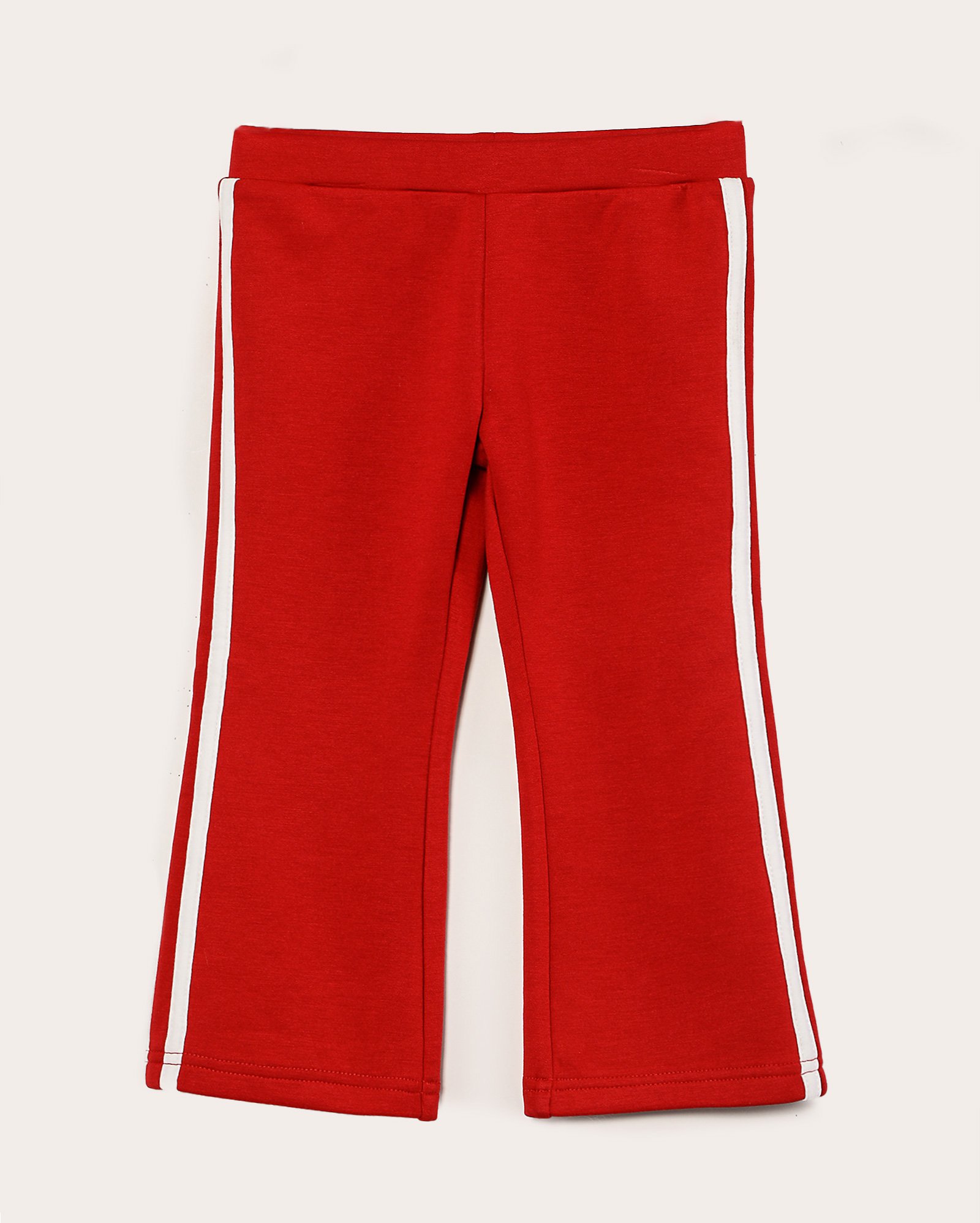 Calça de moletom infantil listra dupla lateral 4-10A vermelha | Pool Kids