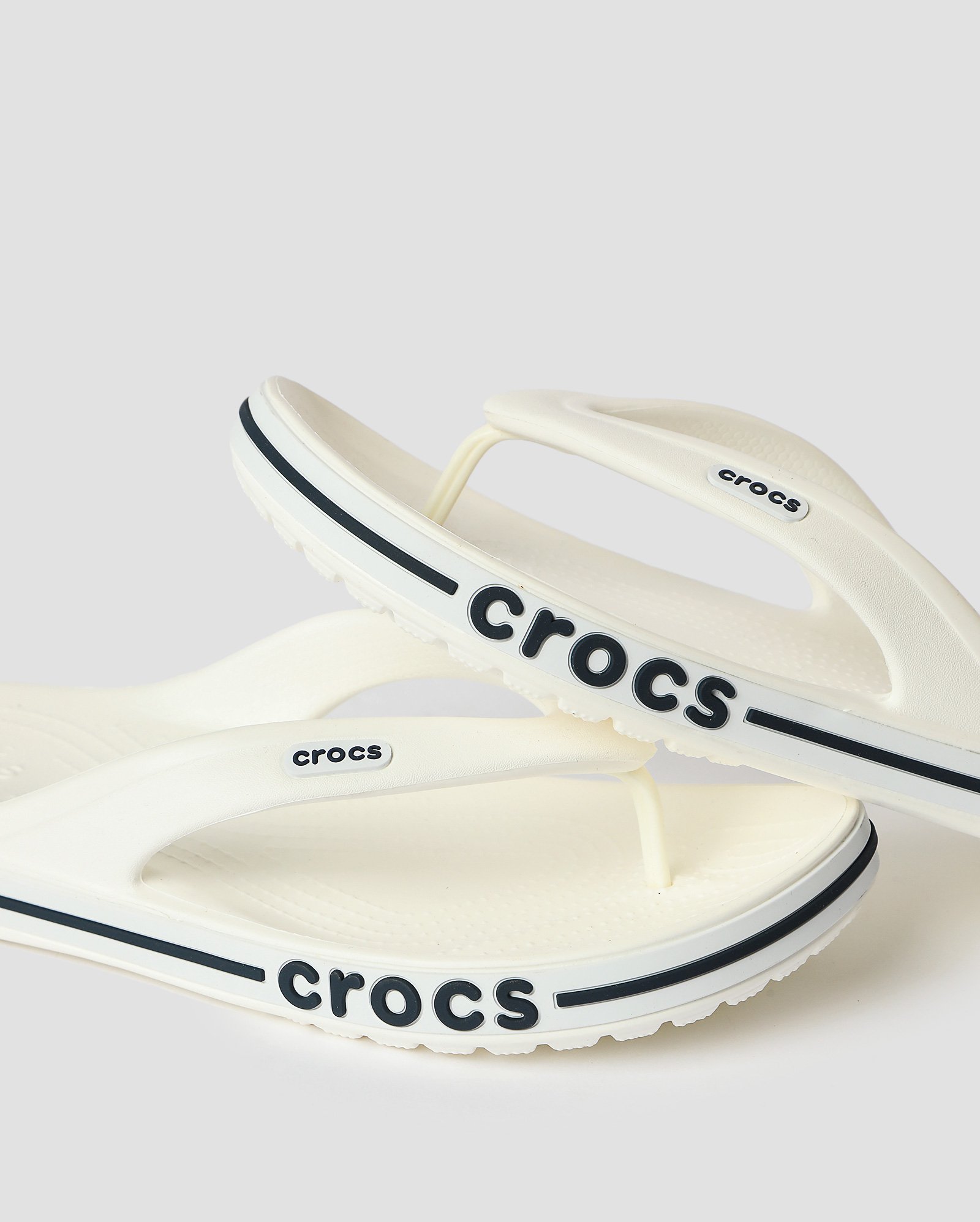 Chinelo Crocs Bayaband Flip Sandalia Crocs Branca Riachuelo