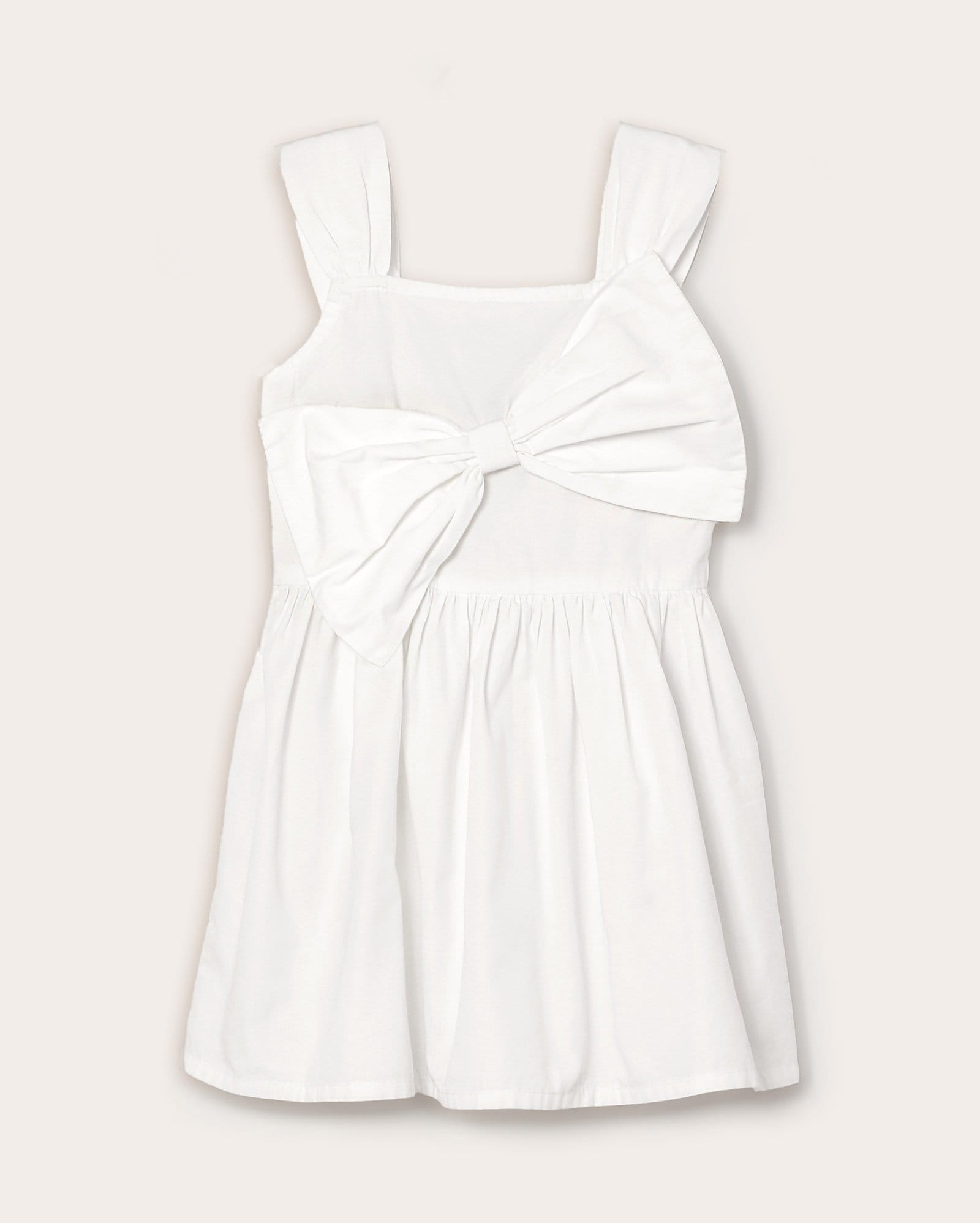 Vestido infantil evasê maxi laço 1-4A - Branco