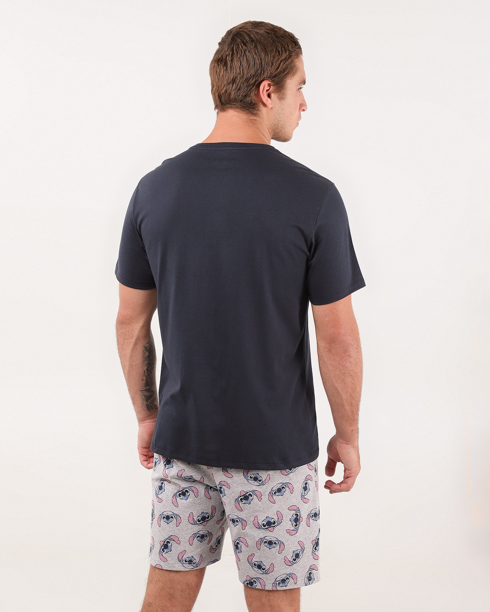 Pijama curto masculino Stitch multicor | Disney