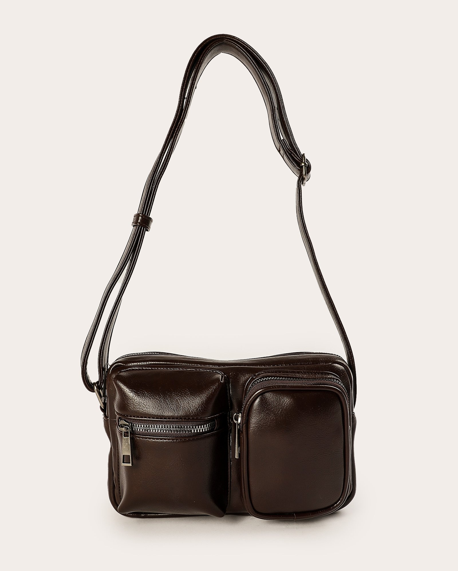 Bolsa masculina belt bag poliuretano marrom | Accessori by Riachuelo