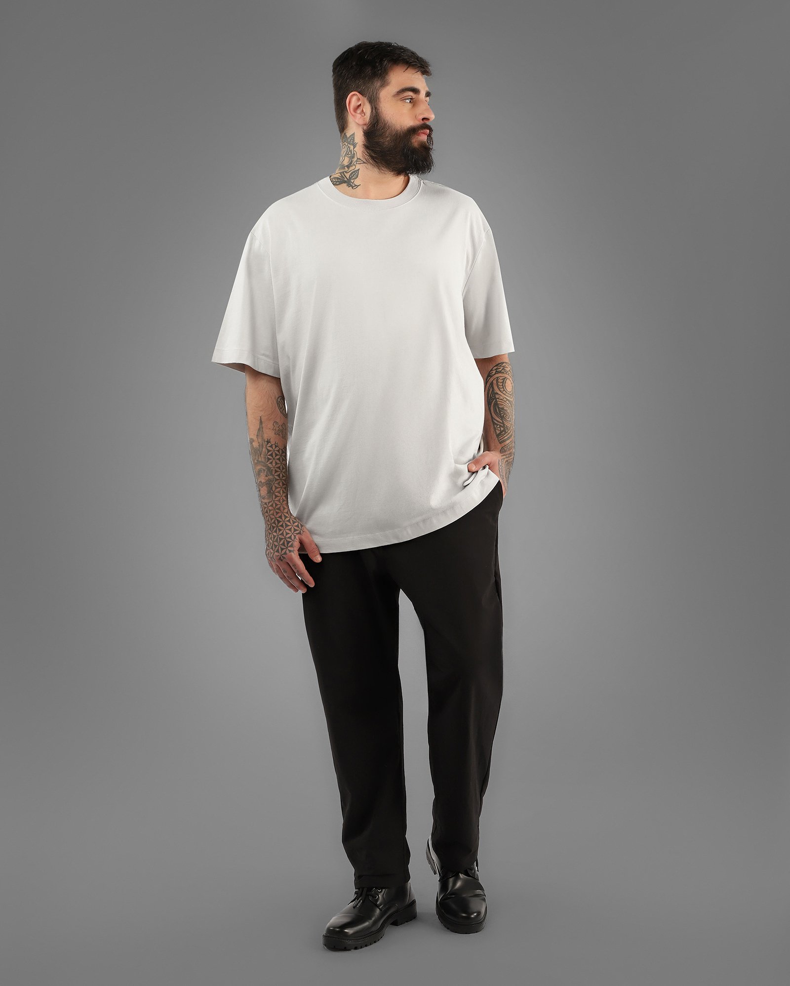Camiseta plus size masculina algodão Tech UltraCotton - Cinza Claro