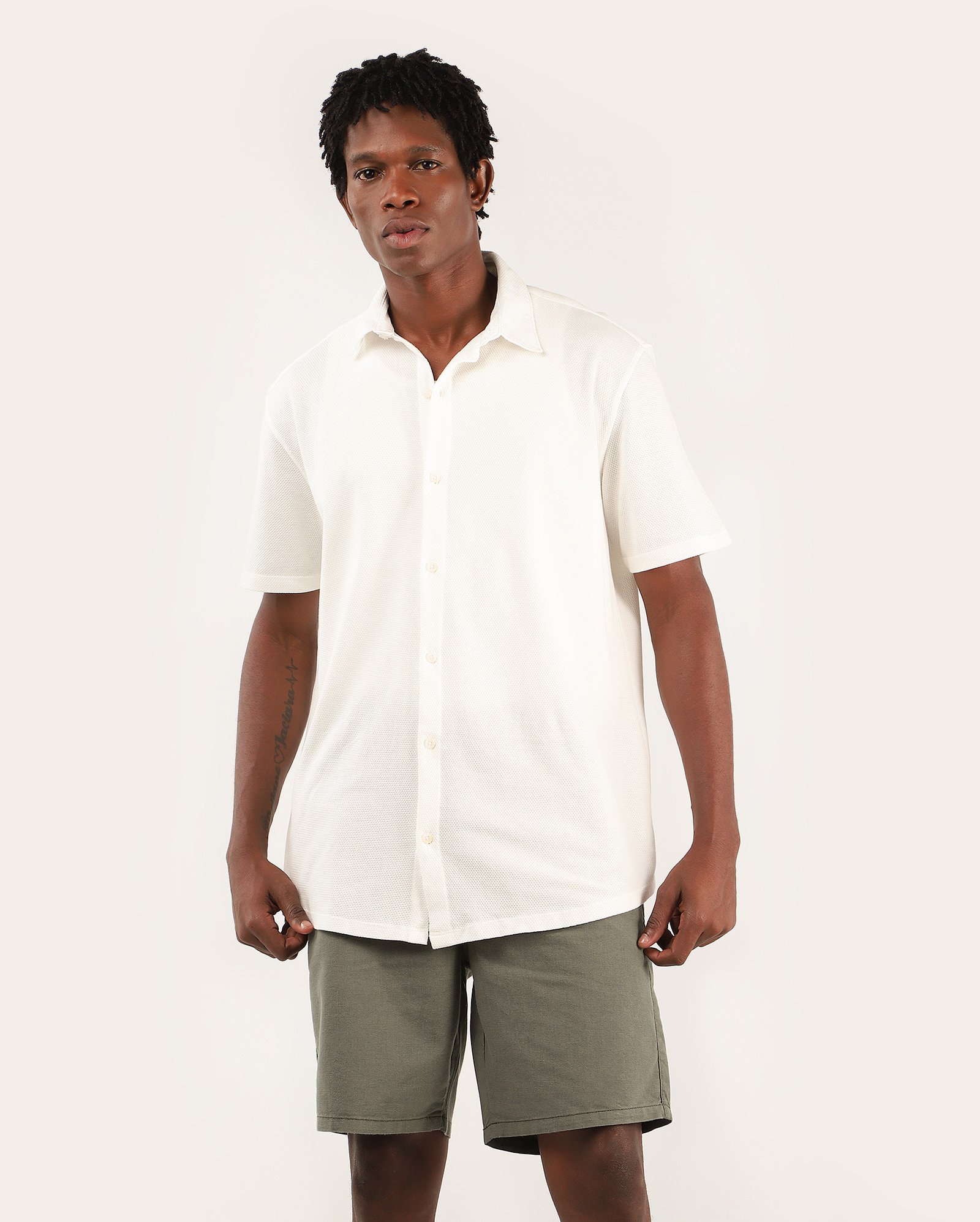 Bermuda sarja masculina slim chino - Verde Musgo | Pool Jeans