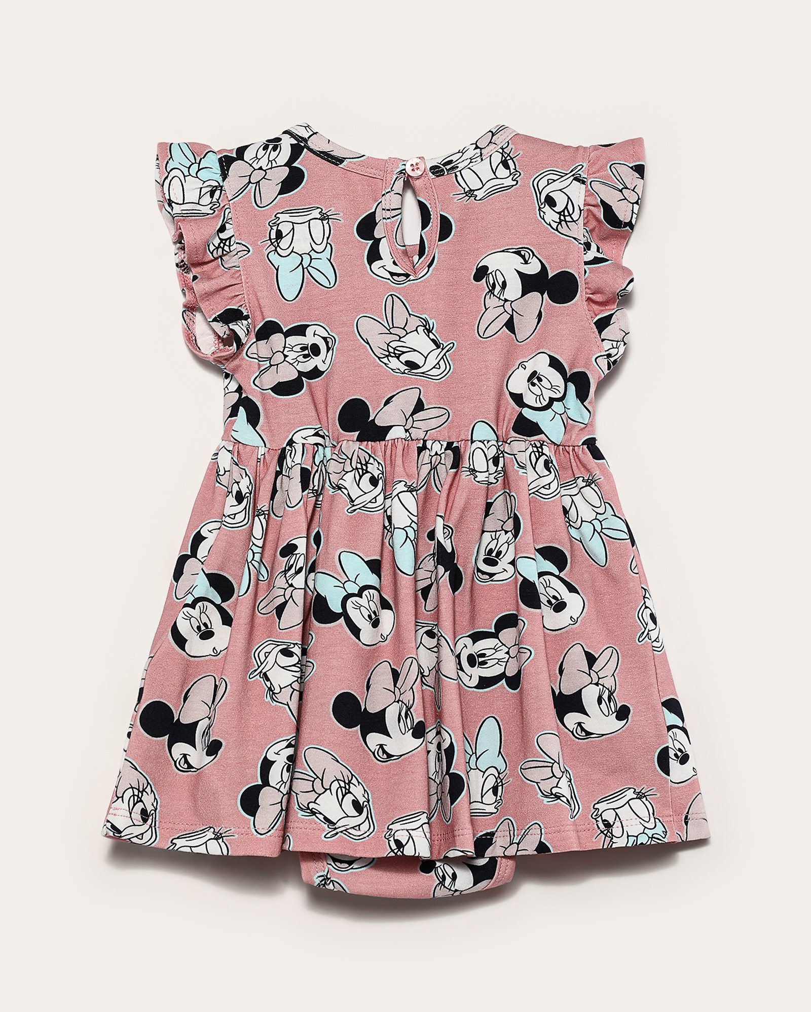 Vestido body bebê Minnie e Margarida rosa | Disney
