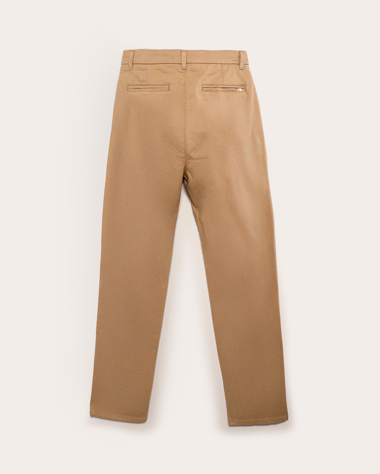 Calça sarja juvenil slim bolsos chino bege | Pool