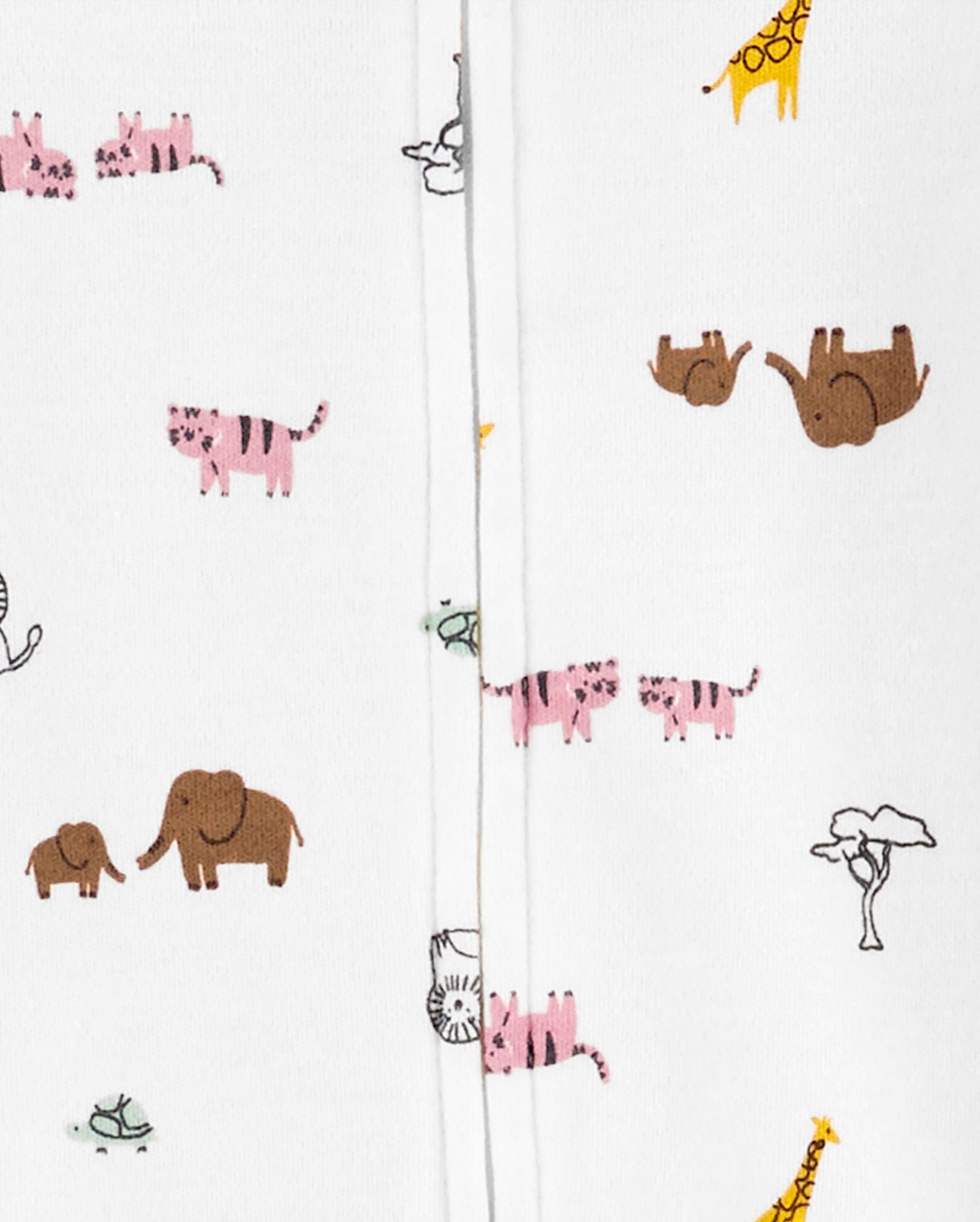 Macacão bebê com pezinhos de tigre off-white | Carter's