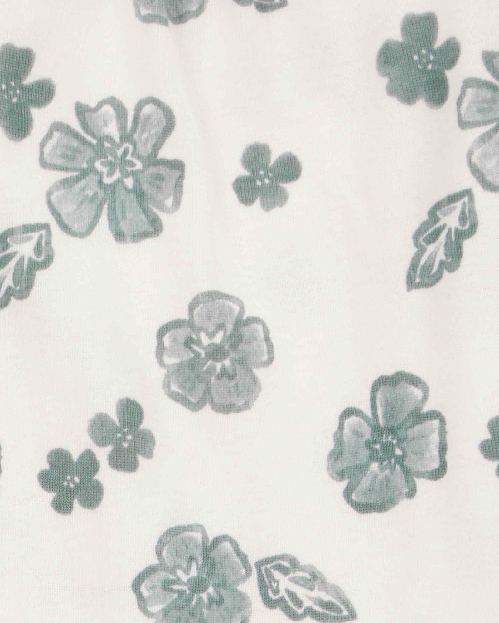 Conjunto curto bebê 2 peças floral com babados multicor | Carter's