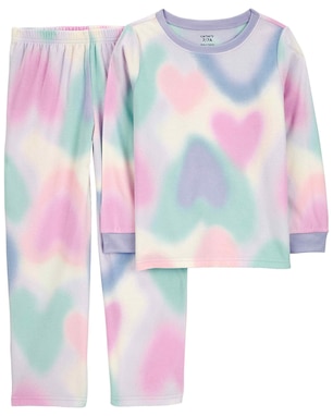 Pijama longo infantil 2 peças em fleece degradê multicor | Carter's