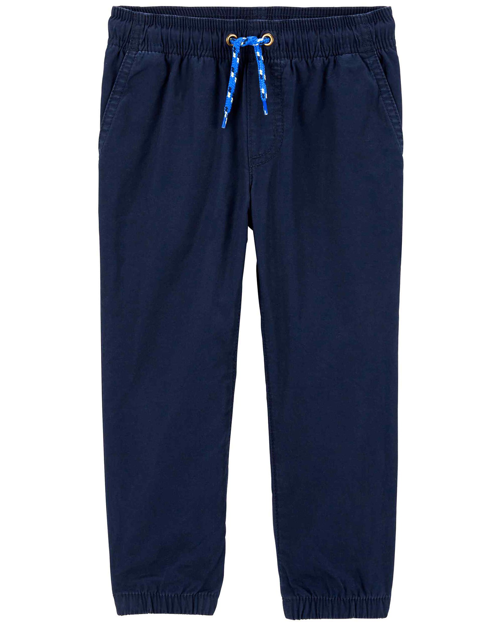 Calça jeans infantil jogger denim escuro | Carter's