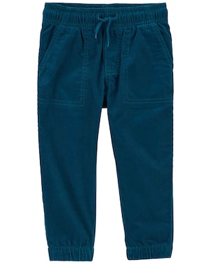 Calça infantil jogger veludo cotelê azul | Carter's