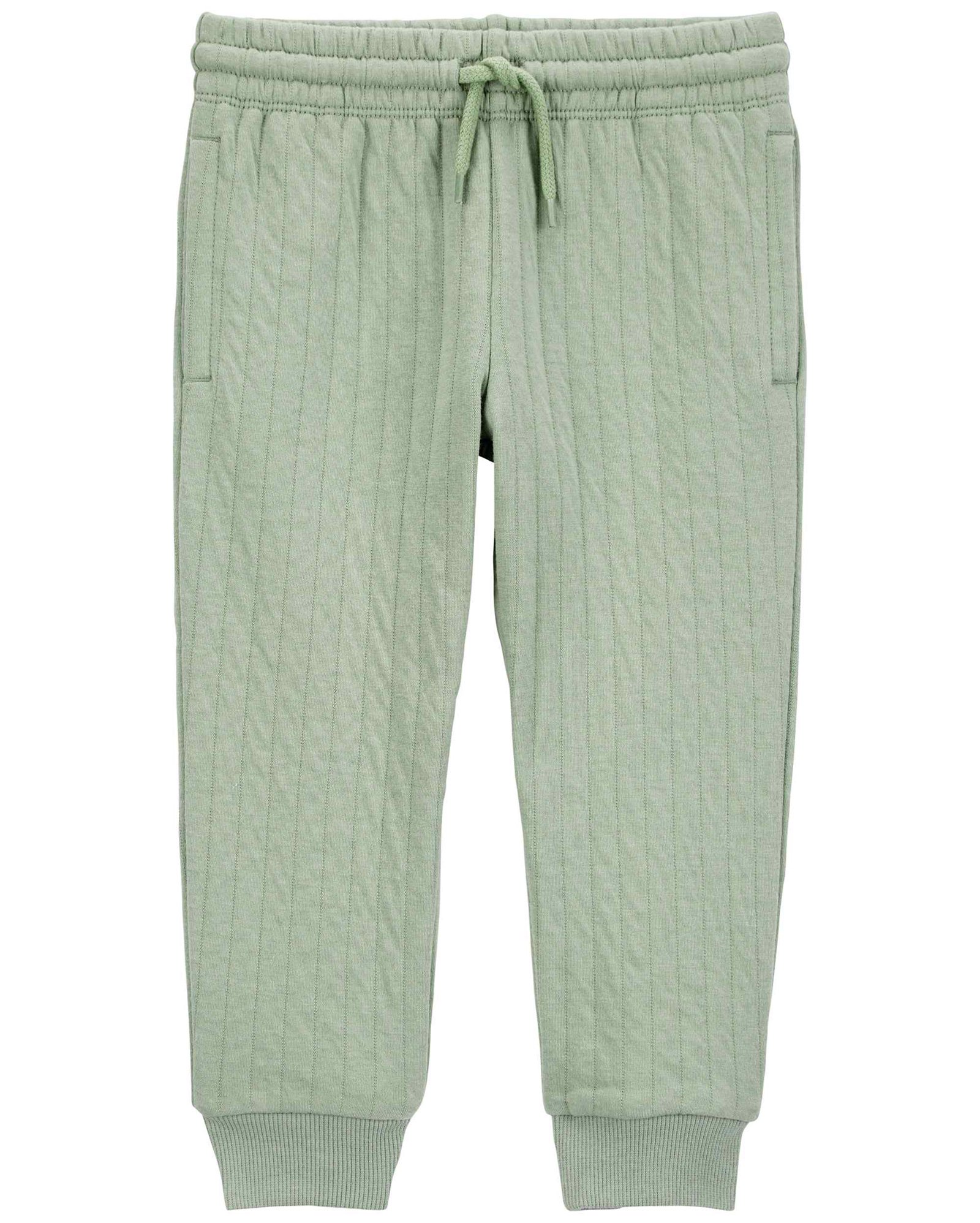 Calça infantil jogger texturizada verde | Carter's