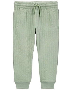 Calça infantil jogger texturizada verde | Carter's