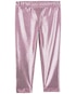 Calça legging infantil metalizada rosa | Carter's