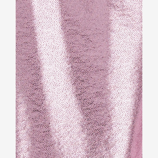 Calça legging infantil metalizada rosa | Carter's