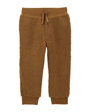 Calça bebê em sherpa com cordão marrom | Carter's