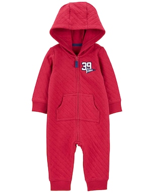 Macacão bebê com capuz champ 39 vermelho | Carter's