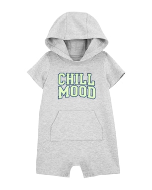 Macaquinho bebê mesclado com capuz chill mood cinza | Carter's