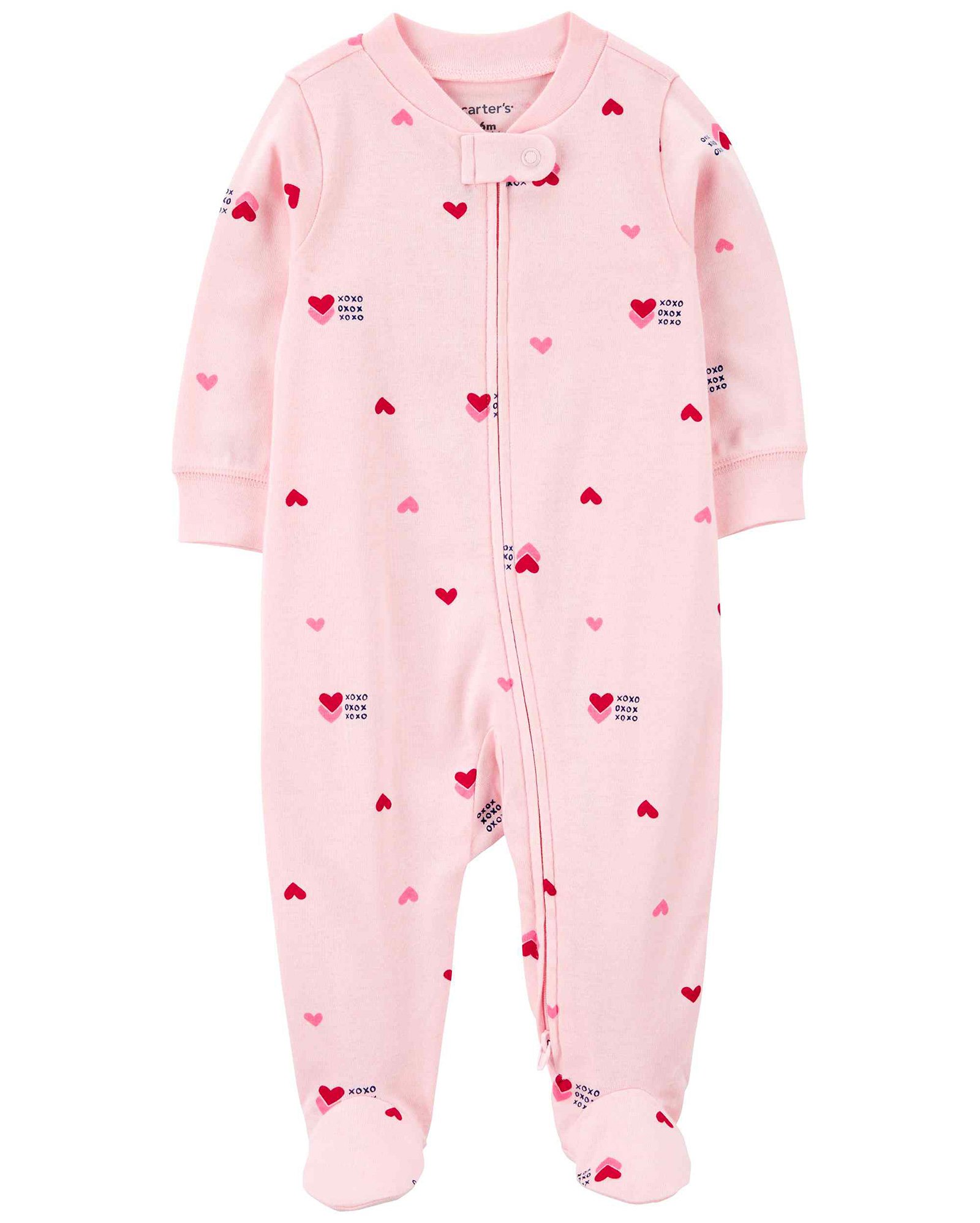 Macacão bebê com pezinhos xoxo rosa | Carter's