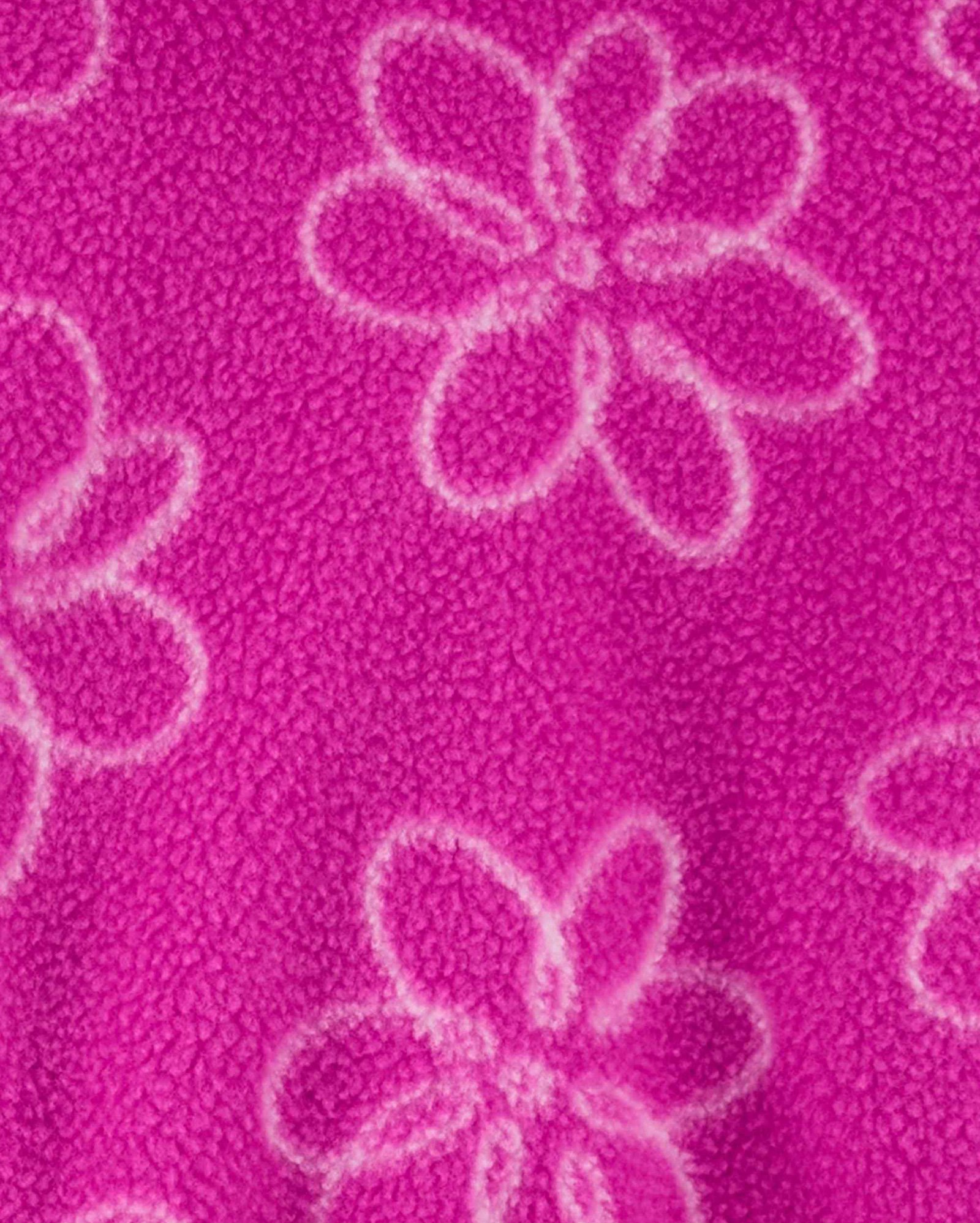 Conjunto longo infantil 2 peças em sherpa flare capuz floral multicor | Carter's
