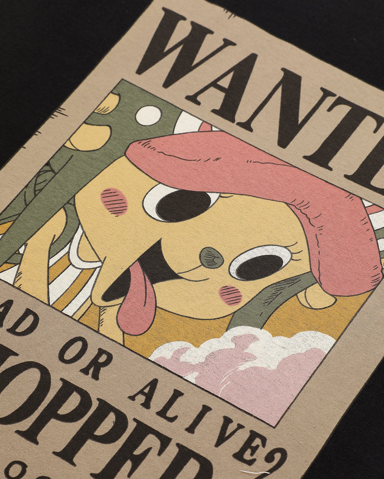 Camiseta juvenil wanted chopper - preta | One Pice