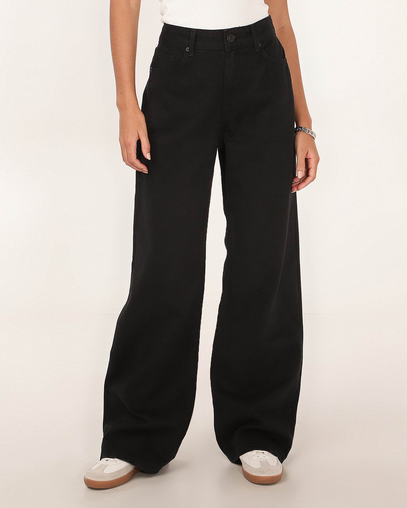 Calça jeans feminina wide slim cintura média | Pool Jeans