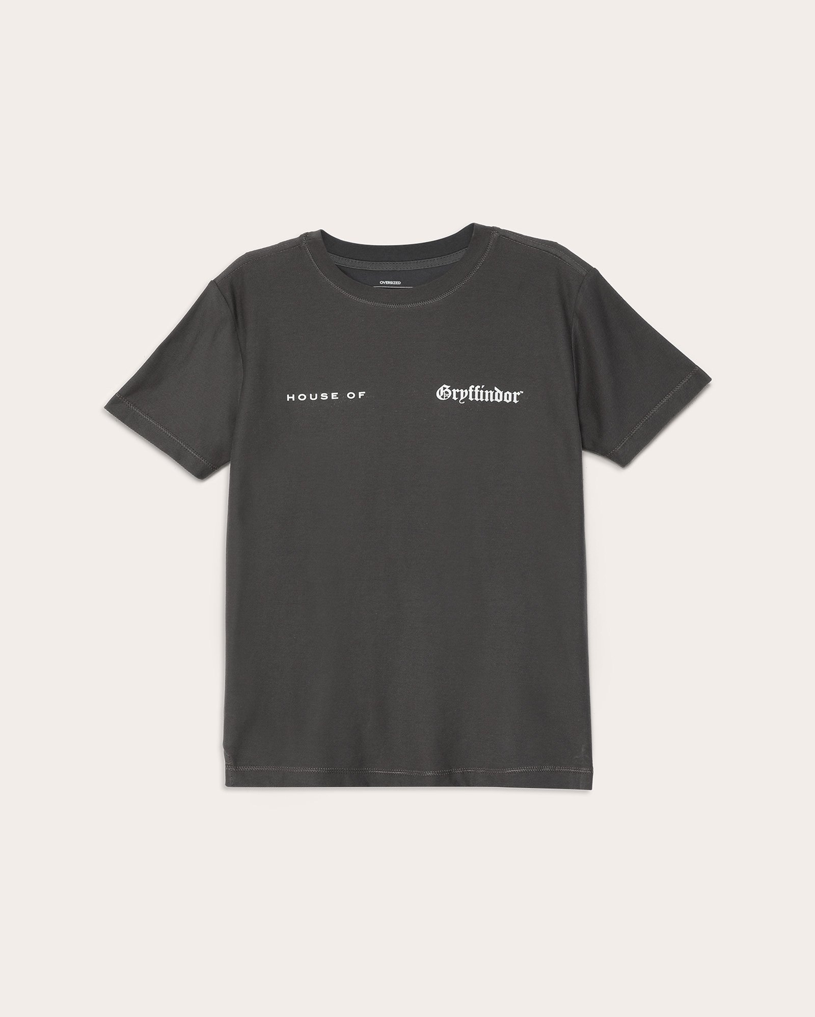 Camiseta juvenil oversized Harry Potter Grifinória cinza | Warner Bros