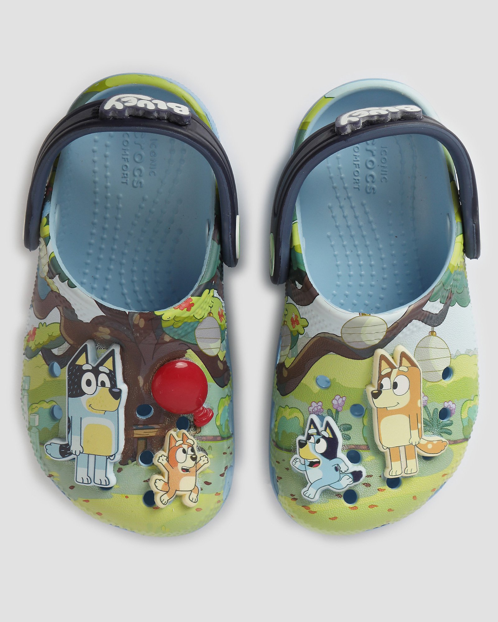 Sandália juvenil clog Bluey azul | Crocs