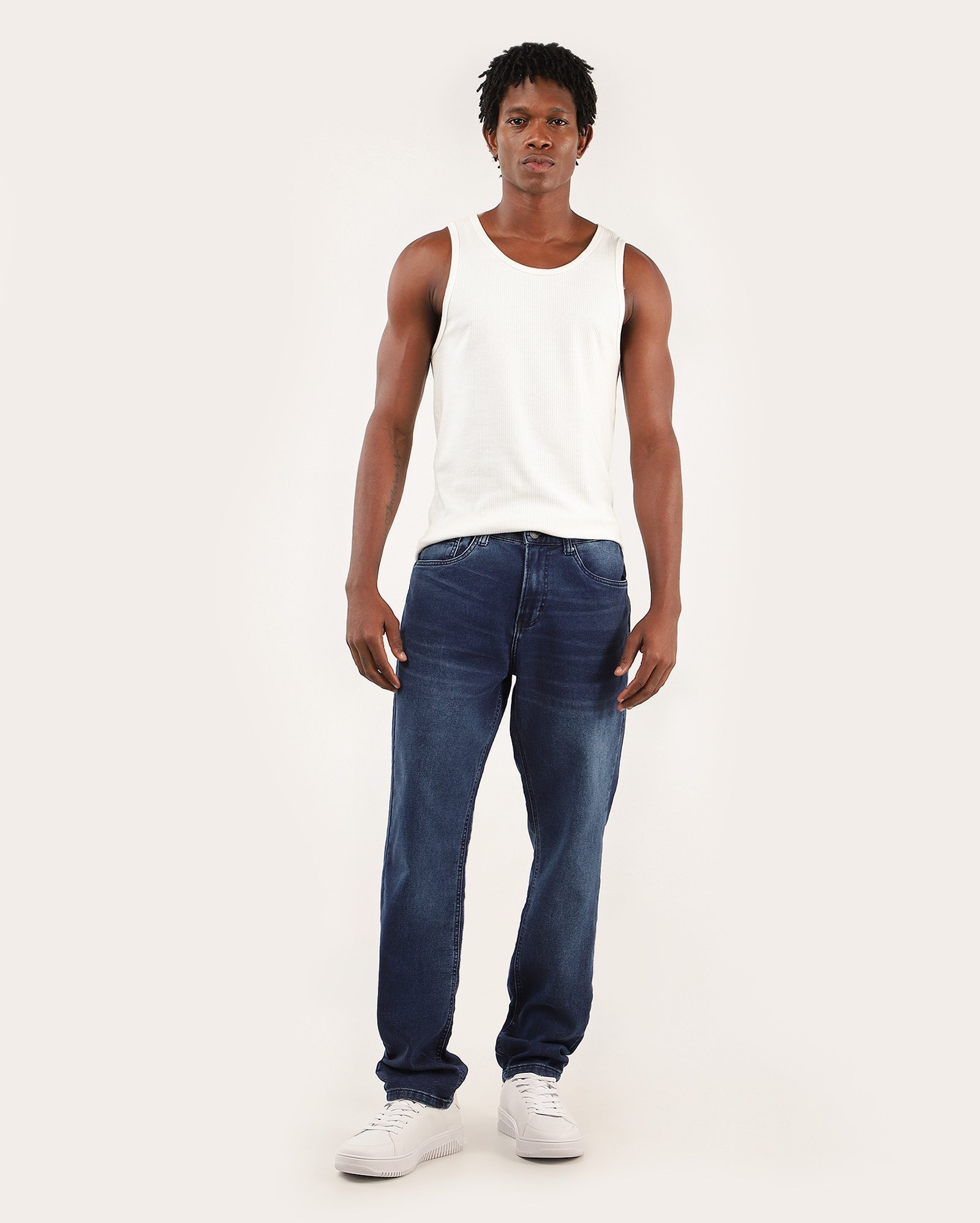 Calça jeans masculina Comfy slim - Jeans Escuro | Pool Jeans