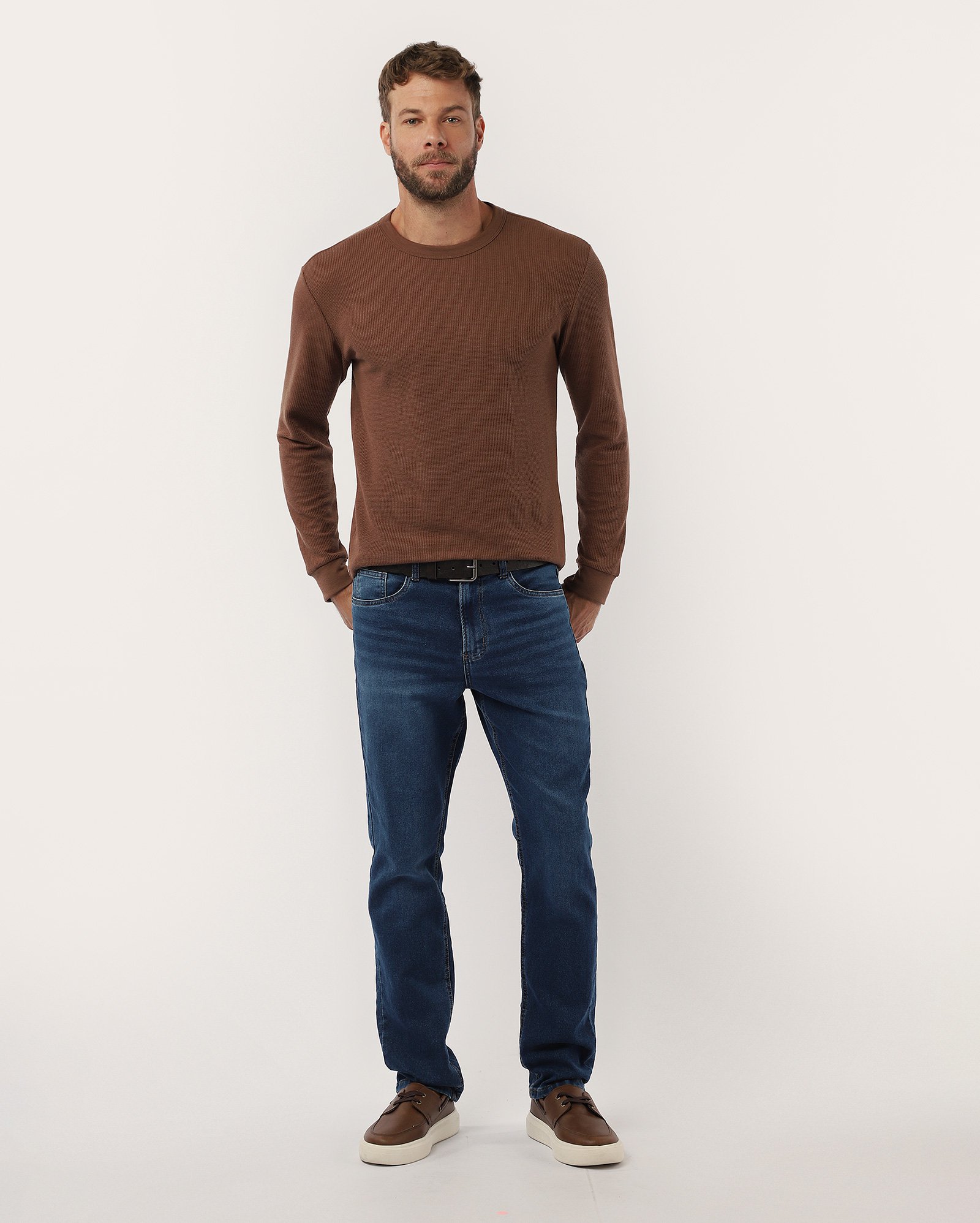 Calça jeans masculina Comfy slim - Jeans Clássico Escuro | Pool Jeans