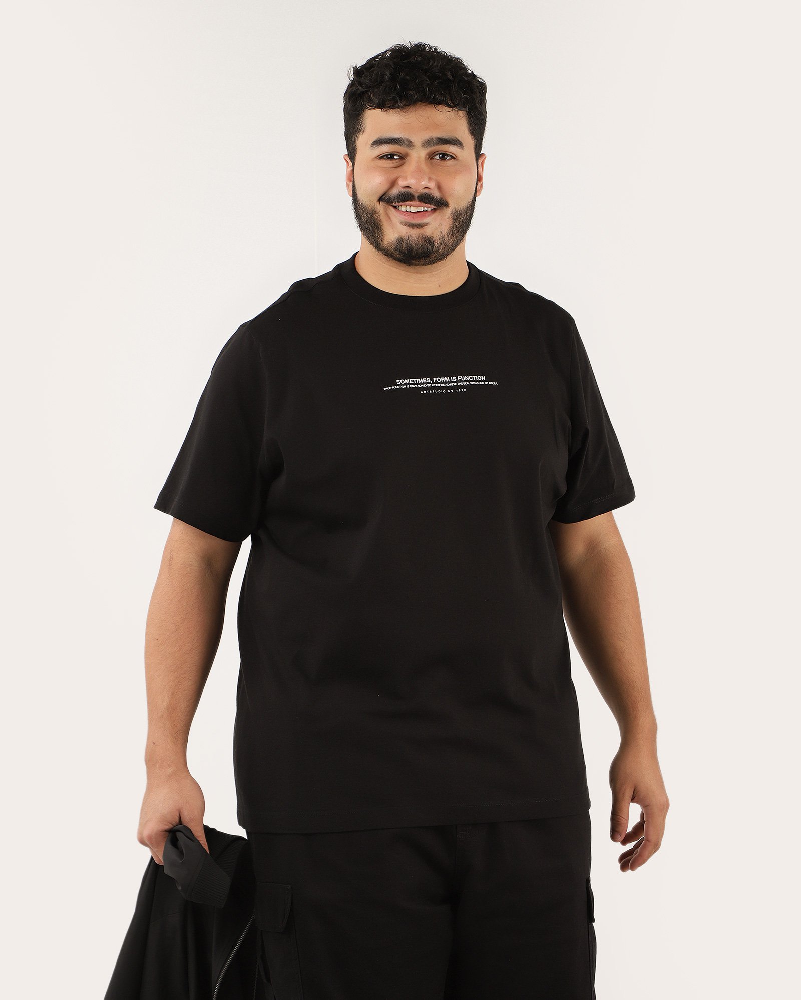 Camiseta plus size masculina regular estampada preta | Original Plus by Riachuelo