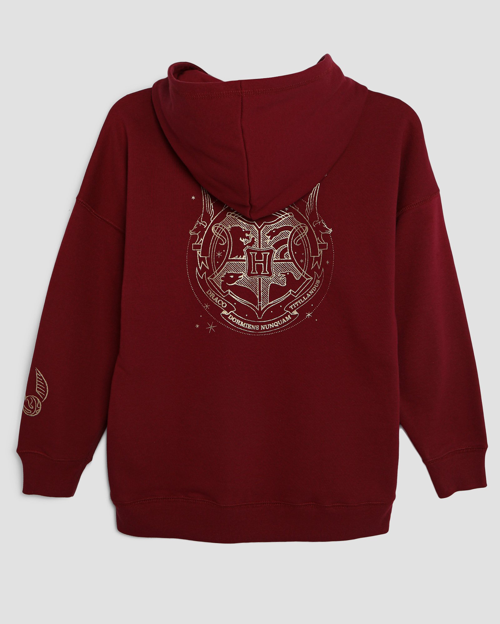 Blusa de moletom juvenil Hogwarts com capuz vermelha | Warner Bros