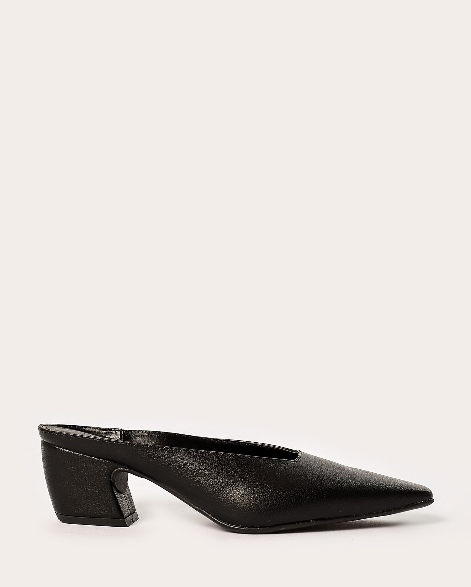 Sapato scarpin mule salto médio - Preto | Missinclof + Riachuelo