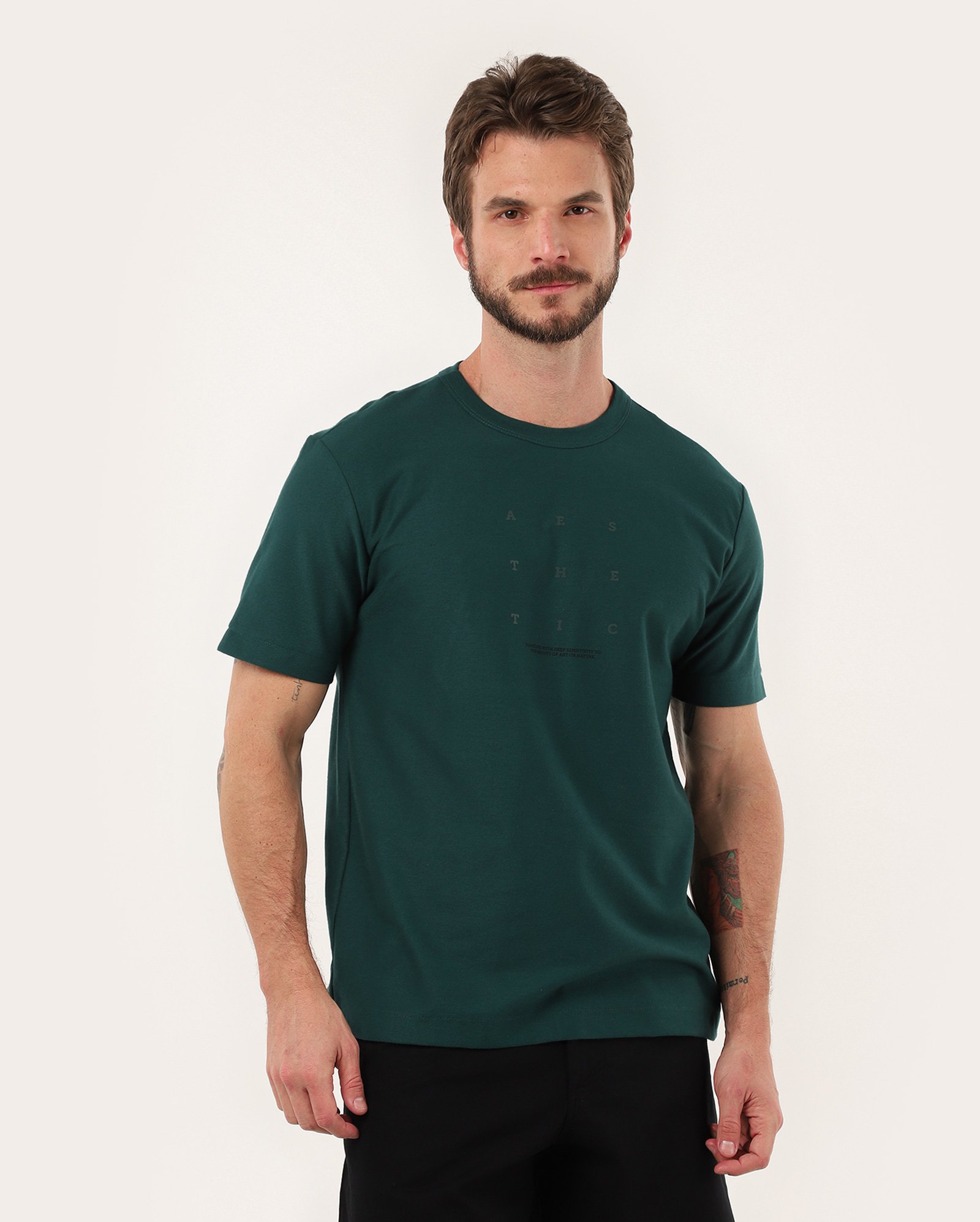 Camiseta masculina regular manga curta aesthetic verde | Original by Riachuelo