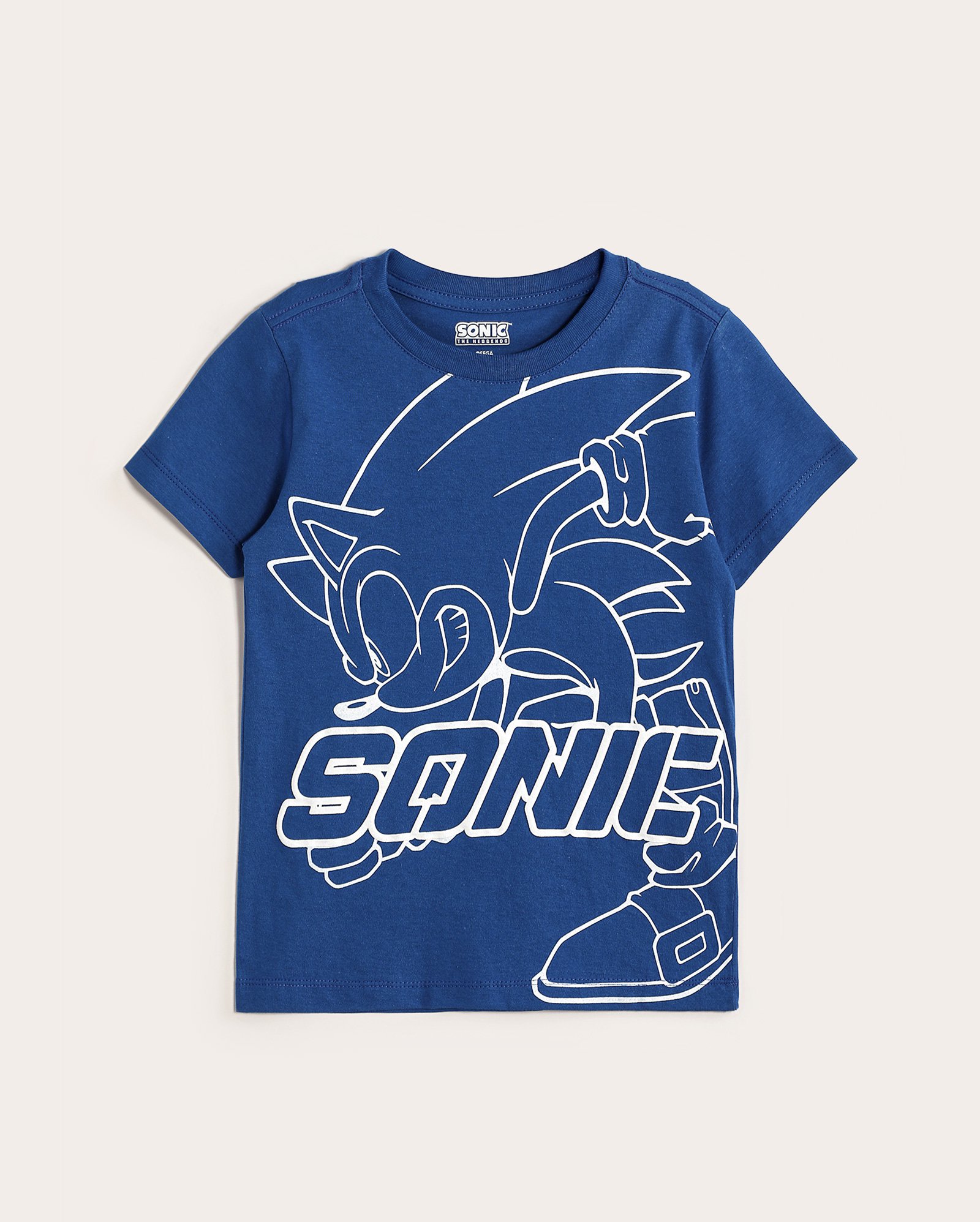 Camiseta infantil manga curta Sonic 4-10A azul | SEGA