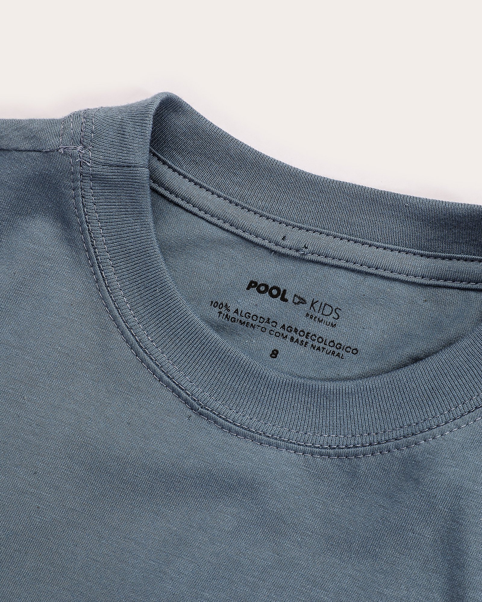 Camiseta infantil relaxed de algodão agroecológico 4-10A - Azul Escuro | Riachuelo