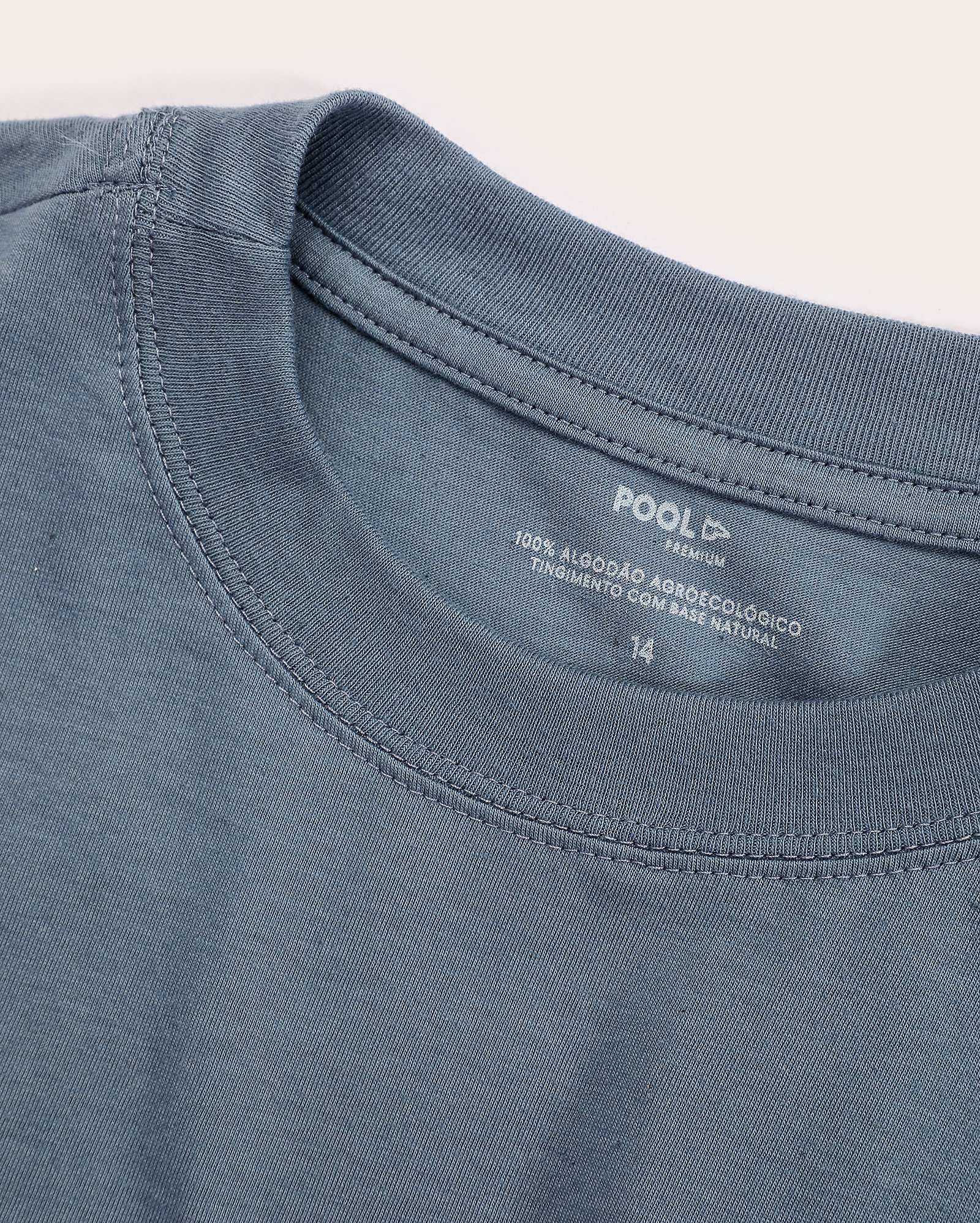 Camiseta juvenil relaxed de algodão agroecológico - Azul Escuro | Riachuelo