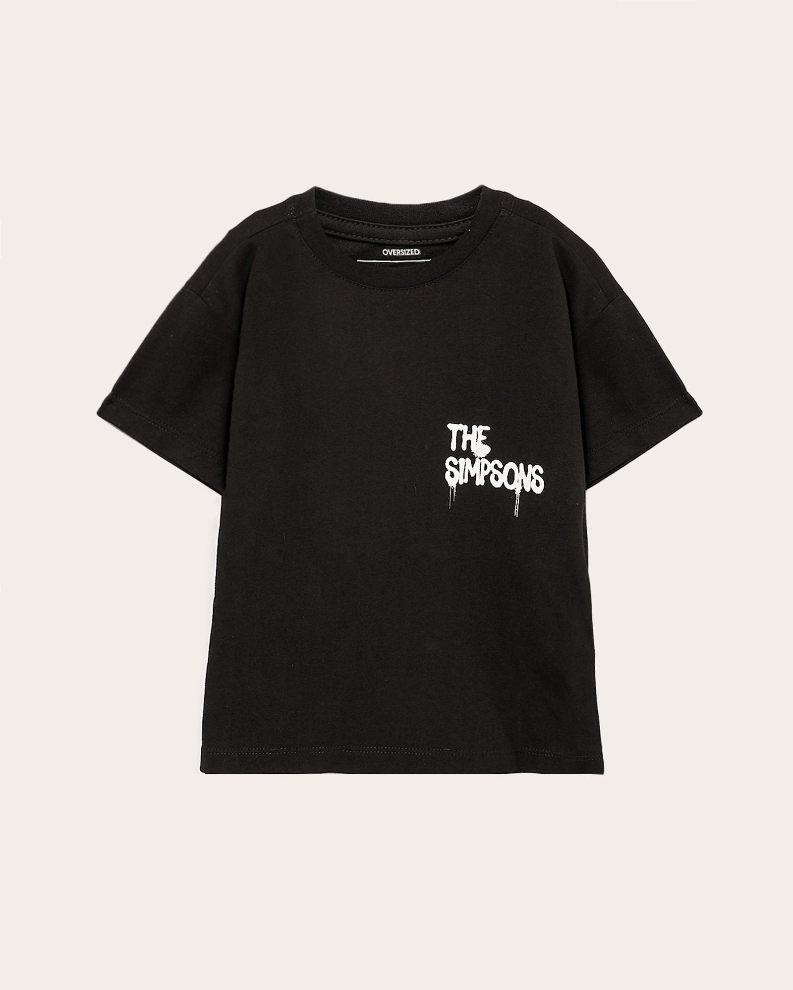 Camiseta infantojuvenil oversized the simpsons 2-12A preta | Fox The Simpsons