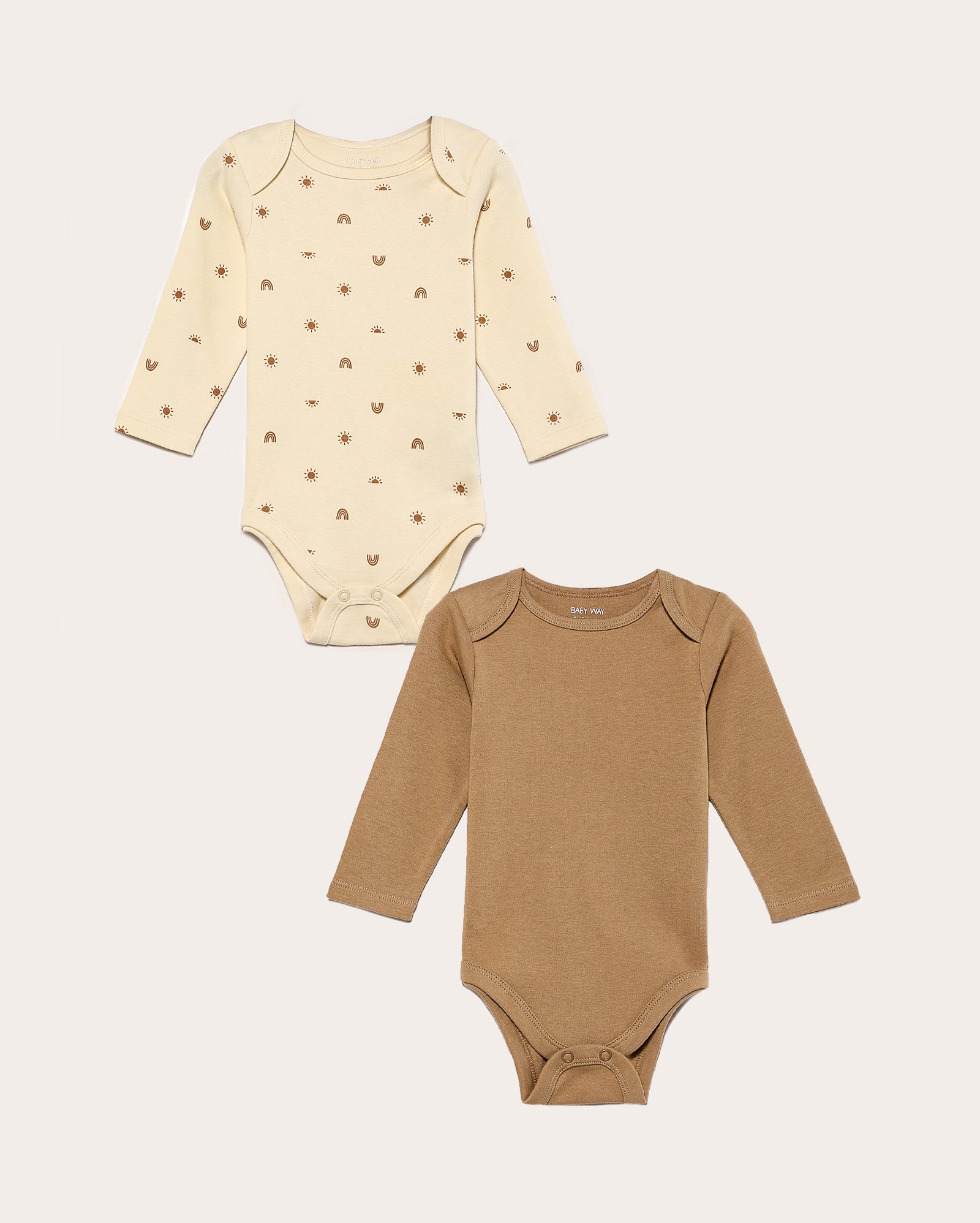 Kit body bebê 2 peças manga longa arco-íris multicor | Baby Way