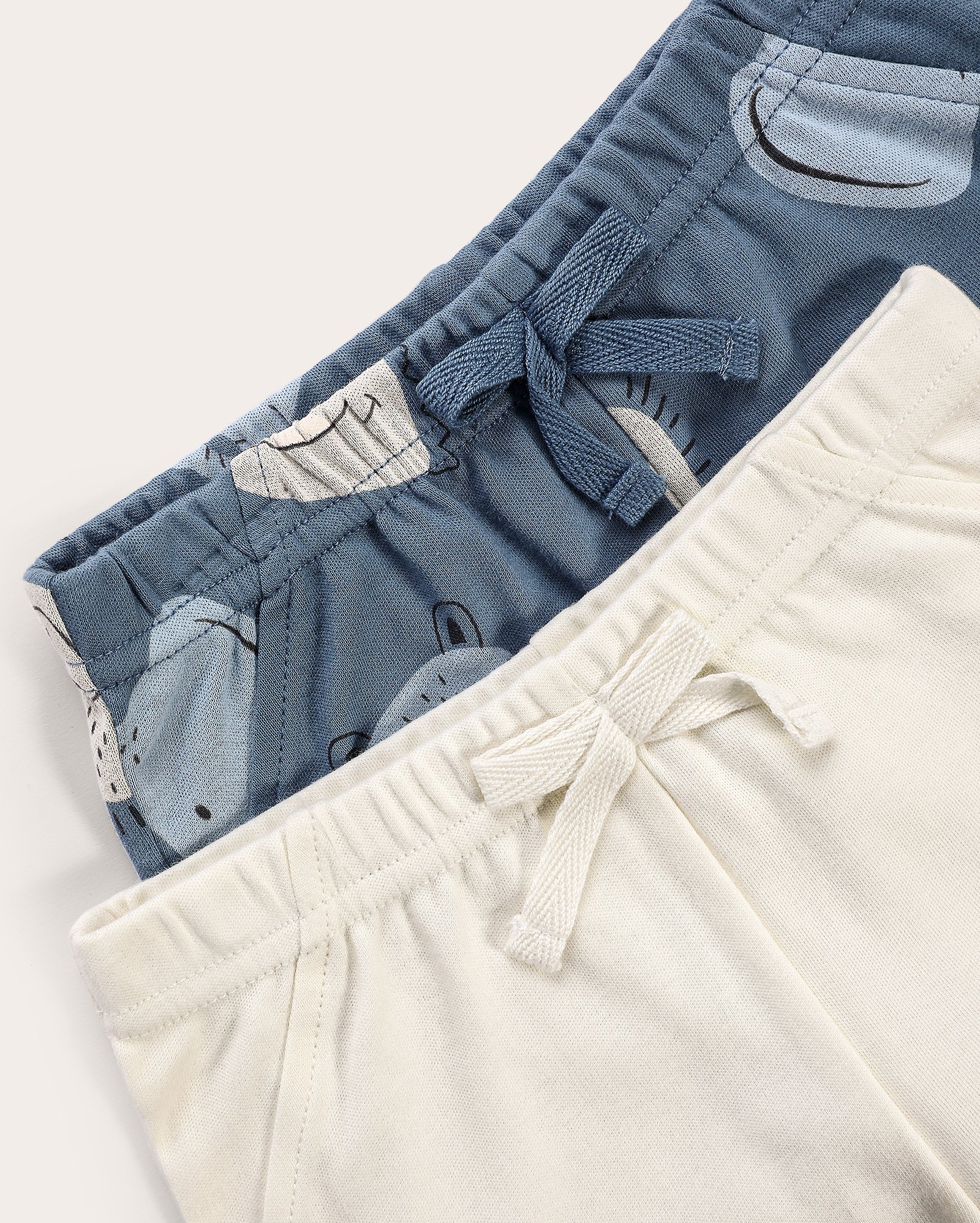 Kit short bebê 2 peças com elástico bichinhos multicor | Baby Way