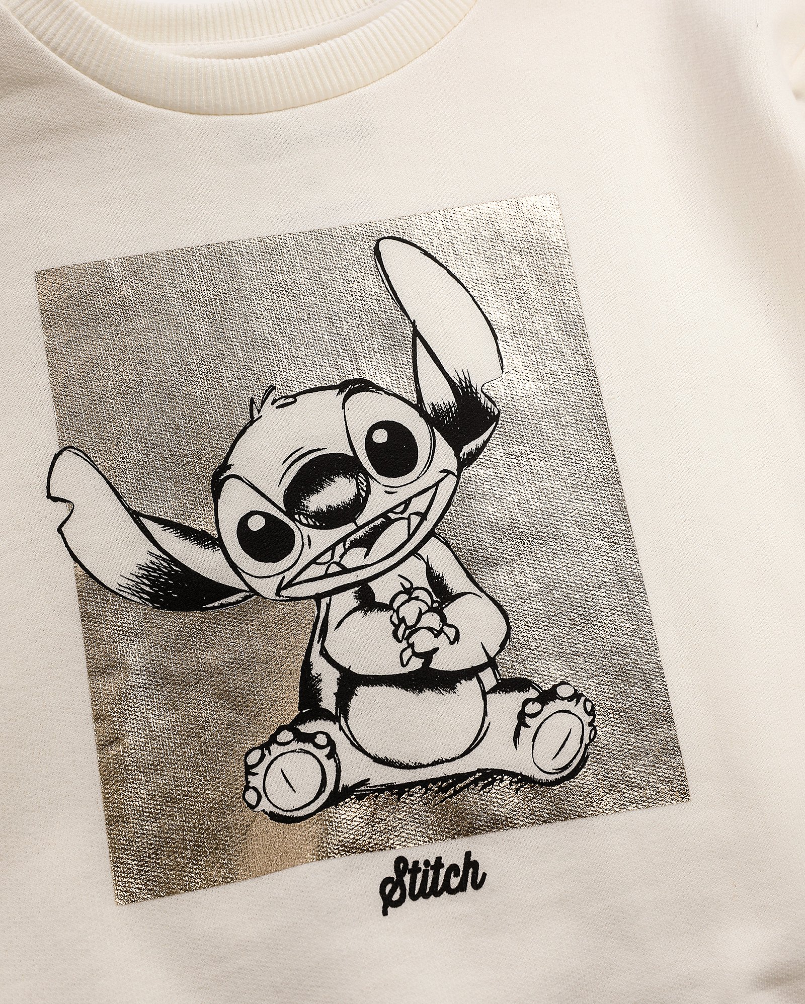 Conjunto longo infantil Stitch metalizado 4-10A multicor | Disney