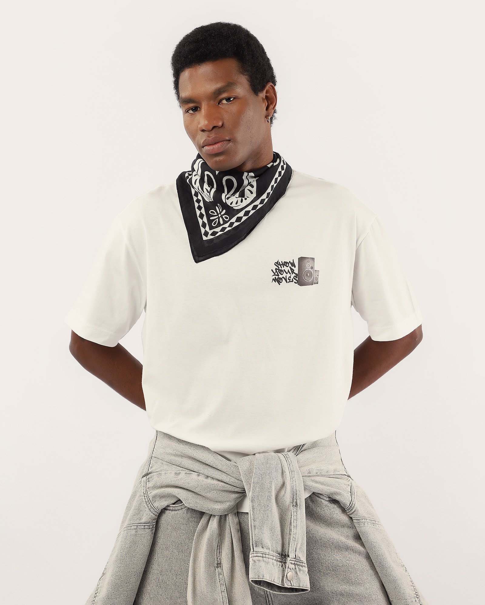 Camiseta masculina relaxed Patolino off-white | Warner Bros