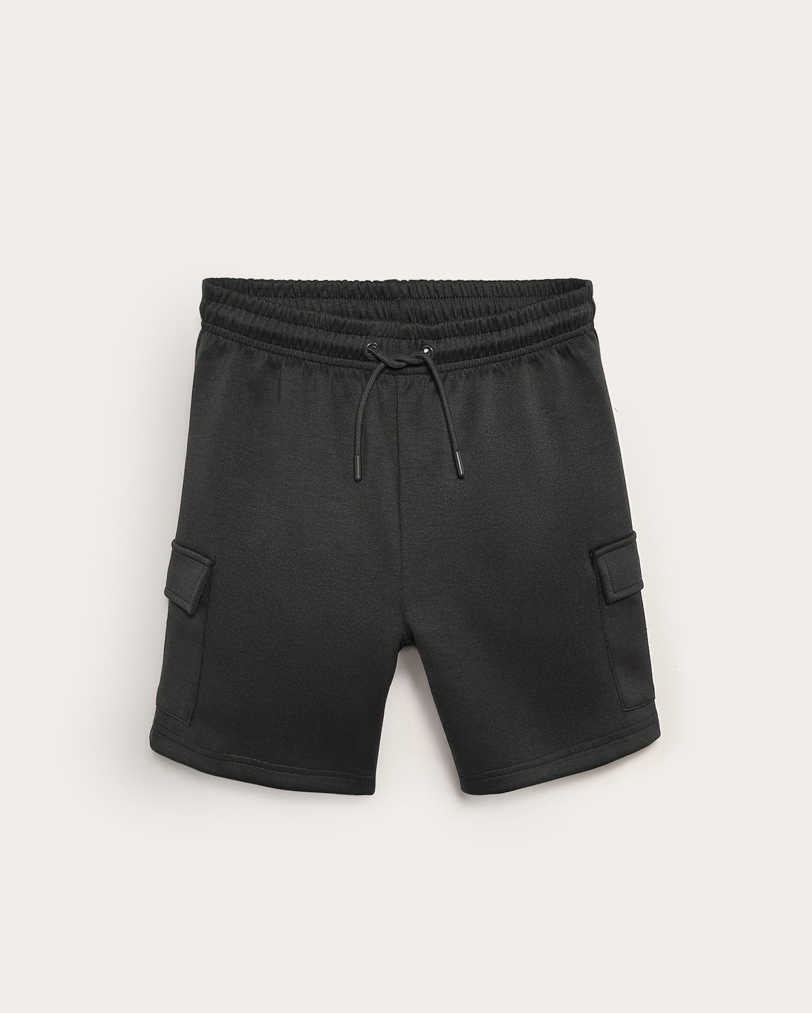 Bermuda de moletom juvenil bolsos cargo - Cinza Escuro