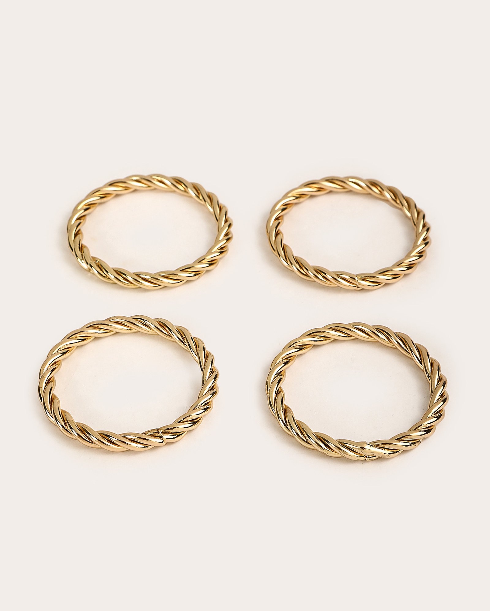 Kit argola para guardanapo 4 peças Otavio dourado | Casa Riachuelo