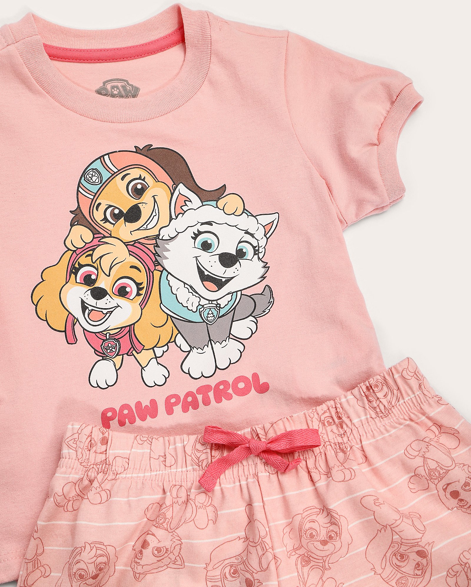 Riachuelo | Pijama curto infantil Patrulha Canina 2-6A rosa | Paramount