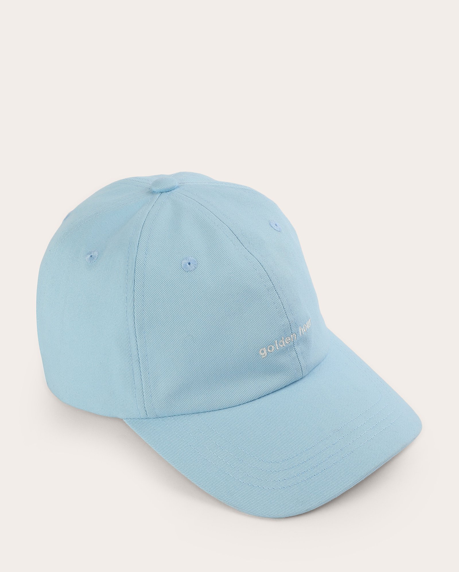 Boné masculino aba reta pespontado bordado golden hour azul