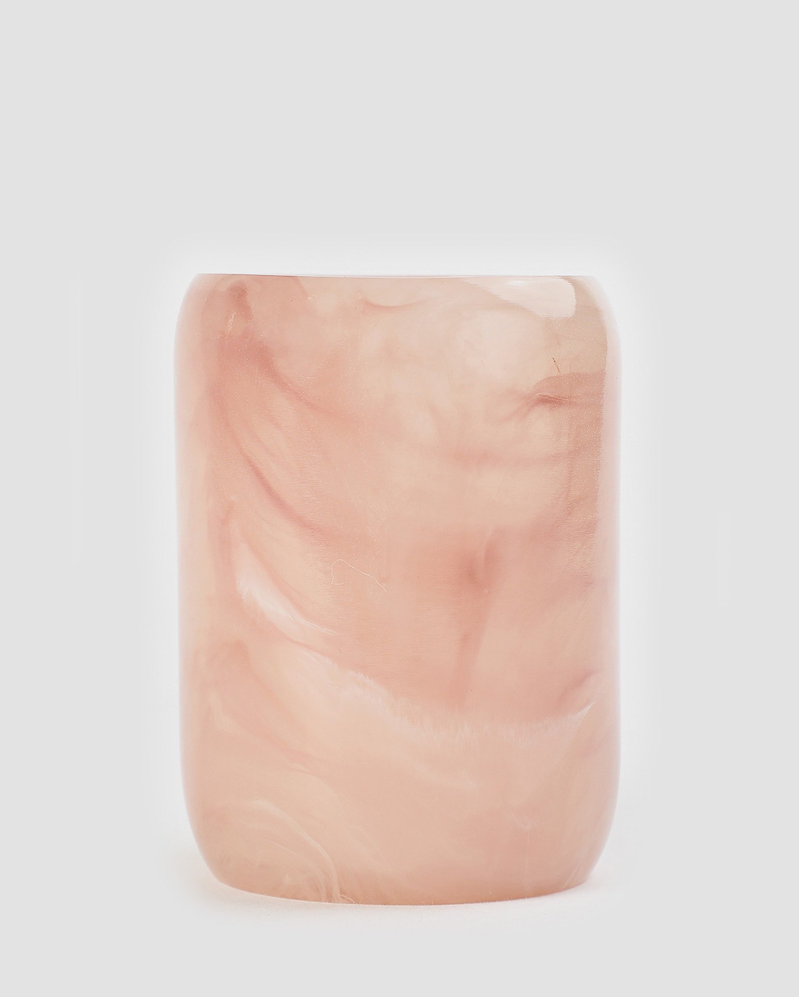 Porta-escova de dentes marmorizado rosa | Casa Riachuelo