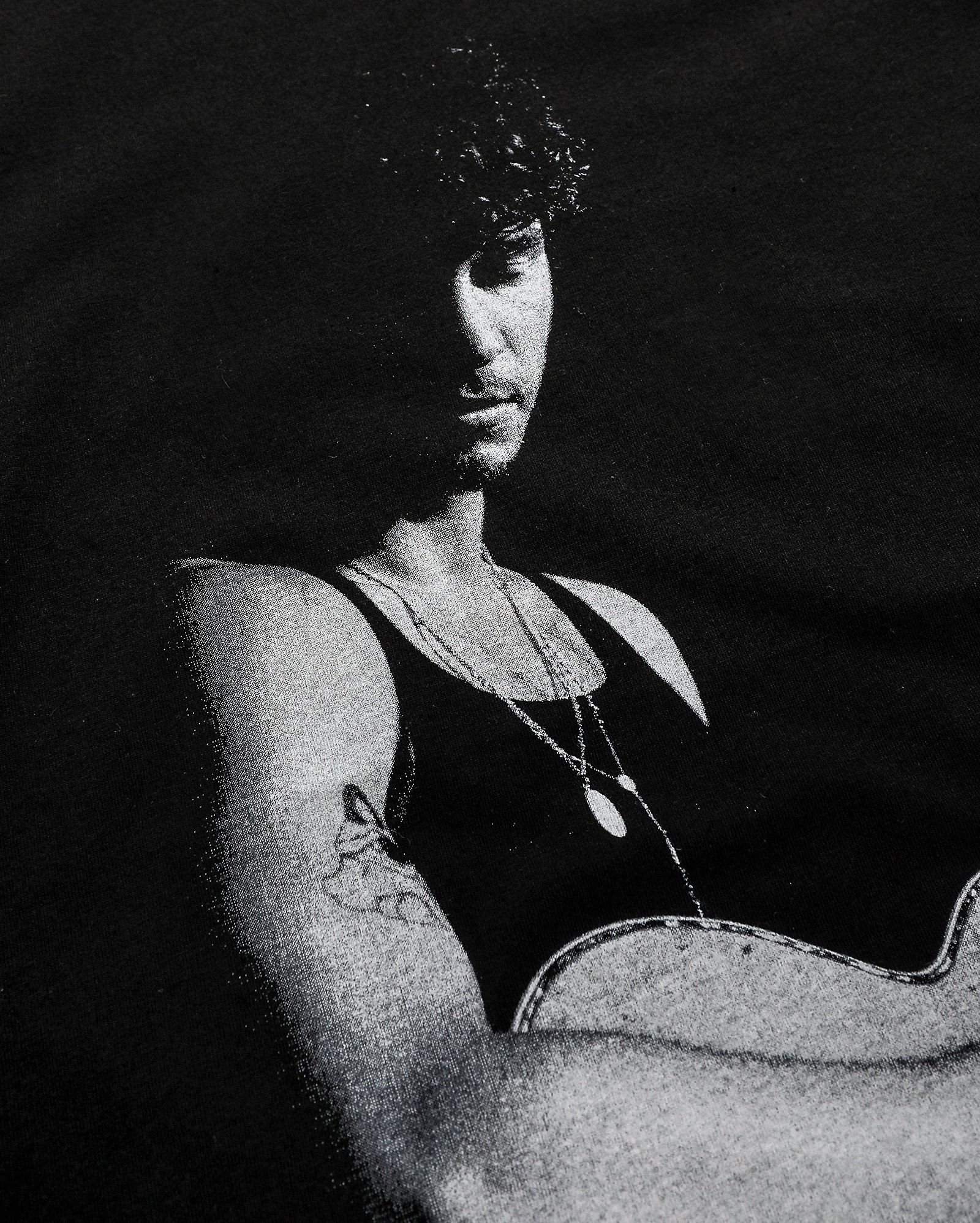 Camiseta juvenil oversized estampada preta | Shawn Mendes