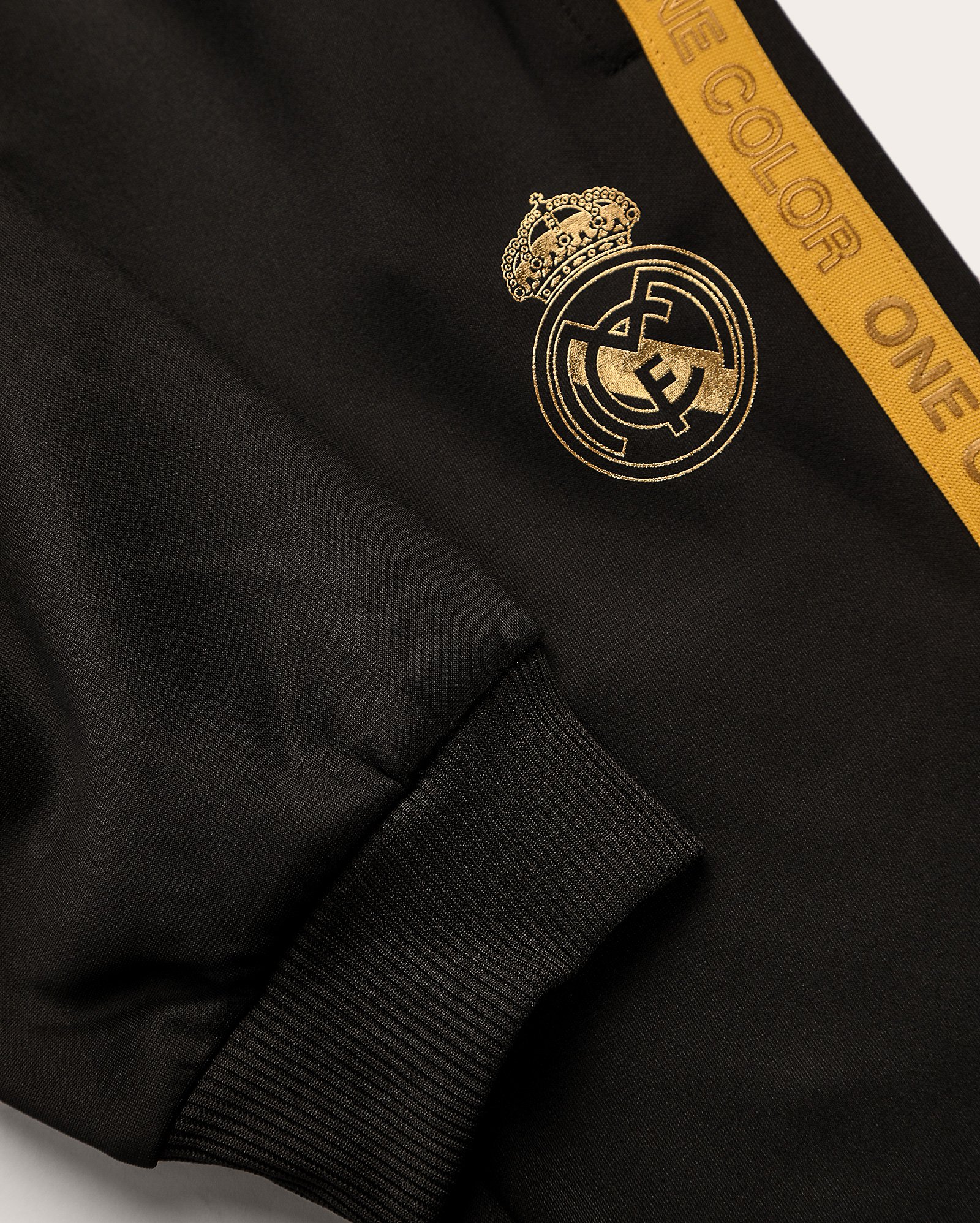 Calça juvenil futebol Real Madrid C.F jogger preta