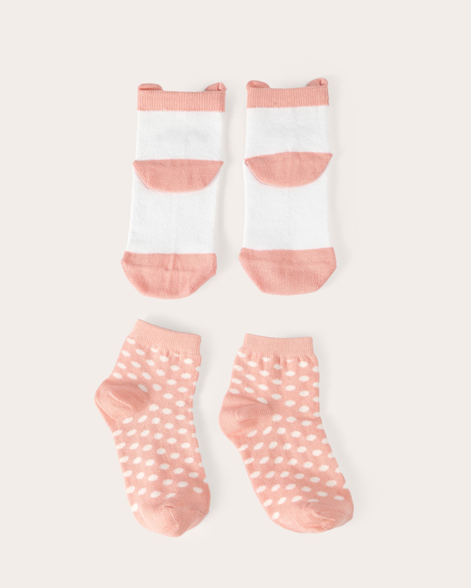 Kit meia infantil 2 pares cano médio gatinha poá multicor | Accessori by Riachuelo