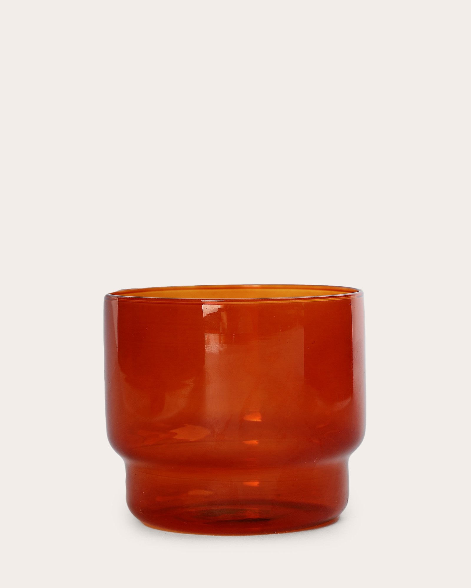 Copo baixo de vidro Babi 330ml - laranja | Casa Riachuelo